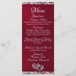 Harten, Monogram & Glitter - Bourgondische bruilof Menu