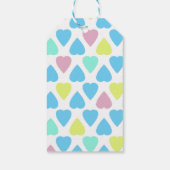 Harten multicolor cadeaulabel (Achterkant)