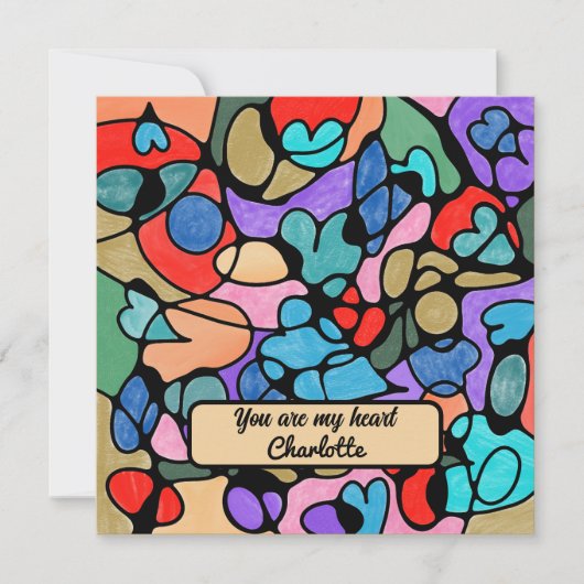 HARTEN NEUROGRAFISCHE DIGITALE WATERVERF KAART (Voorkant)