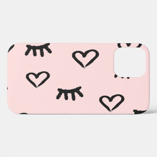 Harten & Ogen: Grunge schets Case-Mate iPhone Case (Achterkant (horizontaal))