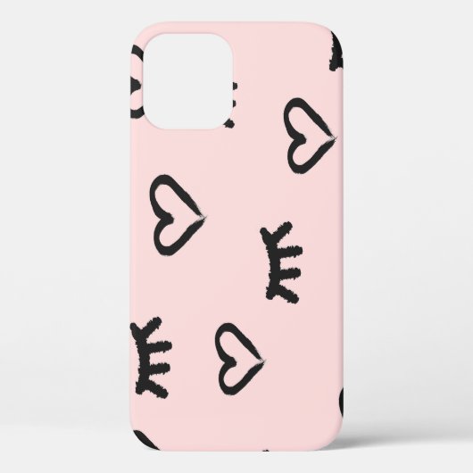 Harten & Ogen: Grunge  schets Case-Mate iPhone Case (Achterkant)