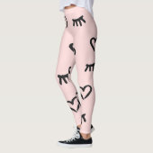 Harten & Ogen: Grunge schets Leggings (Links)