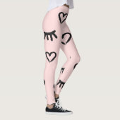 Harten & Ogen: Grunge schets Leggings (Rechts)
