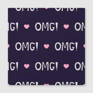 Harten, OMG-tekst, schattig patroon