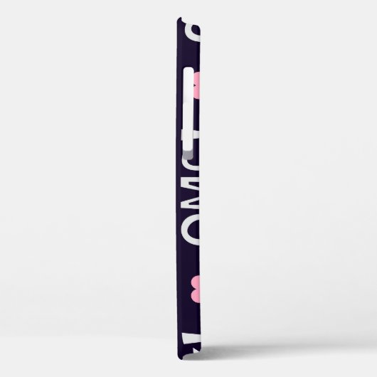 Harten, OMG-tekst, schattig patroon Case-Mate iPhone Case (Achterkant / Links)