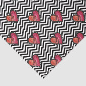 Harten (ontwerp 38 rode serie) tissuepapier (Detail)