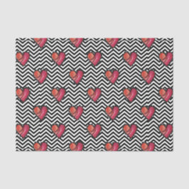 Harten (ontwerp 38 rode serie) tissuepapier