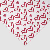 Harten (Ontwerp 40 Rode Reeks) Tissuepapier (Detail)