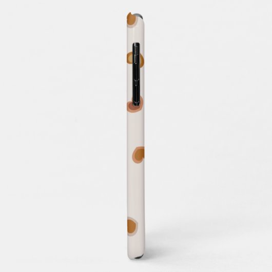 Harten op Cement White in bijtende aardtonen Case-Mate iPhone Case (Achterkant/links)