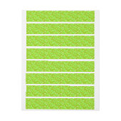 Harten op de Groene Kleur van het Limoen Omwikkelbaar Adreslabel (Vel)