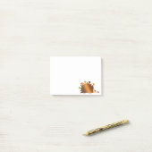 Harten op een egel post-it® notes (Op bureau)