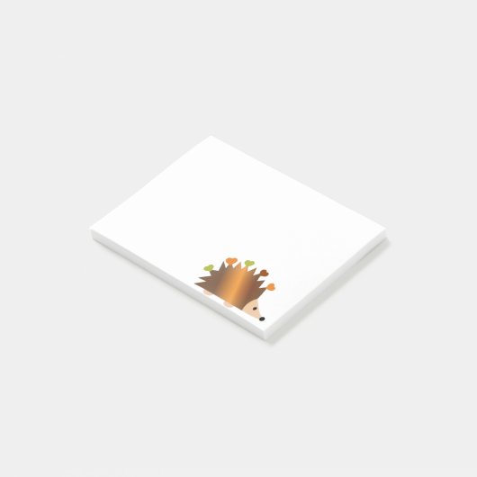 Harten op een egel post-it® notes (Schuin)