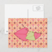 Harten op een Koord Briefkaart (Voorkant / Achterkant)