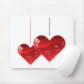 Harten op een Koord Muismat (Met muis)