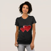 Harten op een Koord T-shirt (Voorkant volledig)