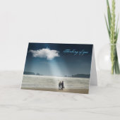 Harten op een strand. kaart (Voorkant)