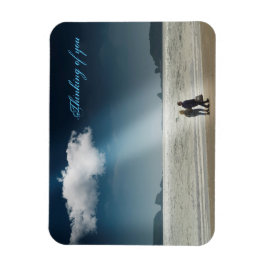 Harten op een strand. magneet