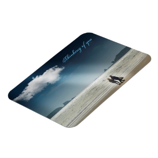 Harten op een strand. magneet (Linkerzijde)