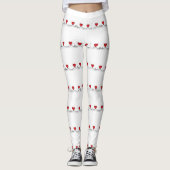 **HARTEN OP EEN TOUWTJE GALORE** KERSTMIS LEGGINGS (Voorkant)