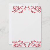 Harten op een uitnodiging van de Valentijnsdag van (Achterkant)