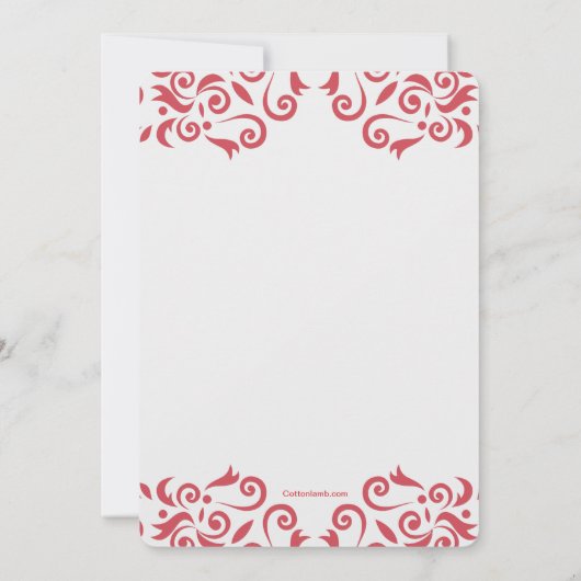 Harten op een uitnodiging van de Valentijnsdag van (Achterkant)