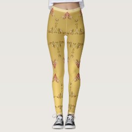  Harten op Golden Ochre Leggings