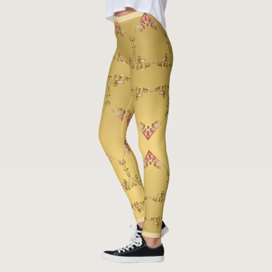  Harten op Golden Ochre Leggings (Links)
