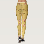  Harten op Golden Ochre Leggings (Achterkant)