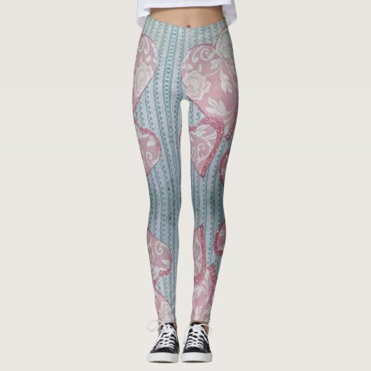 Harten op  plaats leggings (Voorkant)