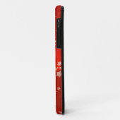 Harten op rode achtergrond Case-Mate iPhone case (Achterkant/links)