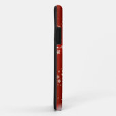 Harten op rode achtergrond Case-Mate iPhone case (Achterkant/rechts)