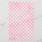 Harten op roze Baby shower Mama's Game Flyer (Achterkant)