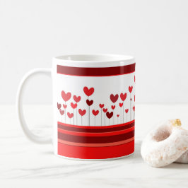 Harten op Valentijnsdag bijkantoren Koffiemok