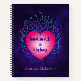 Harten op vuur Willekeurige daden van vriendelijkh Notitieboek