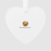 Harten ornament met aangepaste foto van huisdier (voorkant)