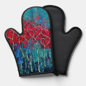 Harten Oven Mitt Pot Houder Ovenwant (Voorkant / Achterkant)