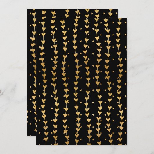 Harten Patroon 14 Bedankkaart (Voorkant / Achterkant)