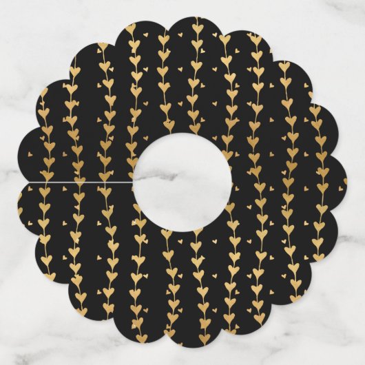 Harten Patroon 14 Wijnglaslabel (Achterkant)