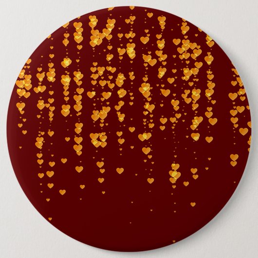 Harten Patroon 25 Ronde Button 6,0 Cm (Voorkant)