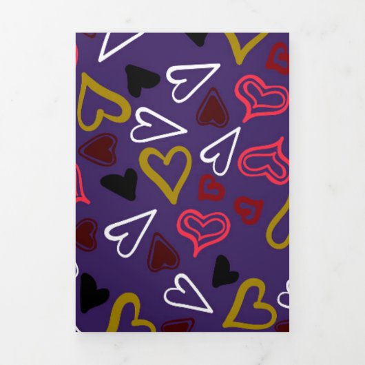 Harten Patroon 32 Drieluik Wenskaart (Cover)