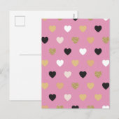 Harten Patroon 32 Feestdagenkaart (Voorkant / Achterkant)