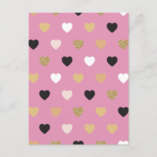 Harten Patroon 32 Feestdagenkaart (Voorkant)