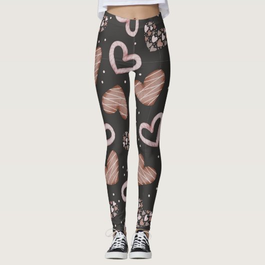 Harten Patroon 35 Leggings (Voorkant)