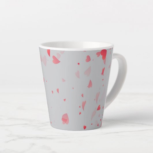 Harten Patroon 37 Latte Mok (Rechterhoek)