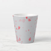 Harten Patroon 37 Latte Mok (Voorkant)