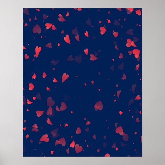 Harten Patroon 40 Poster (Voorkant)