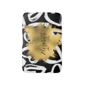 Harten Pattern en Golden Folie Badmat (Voorkant Verticaal)