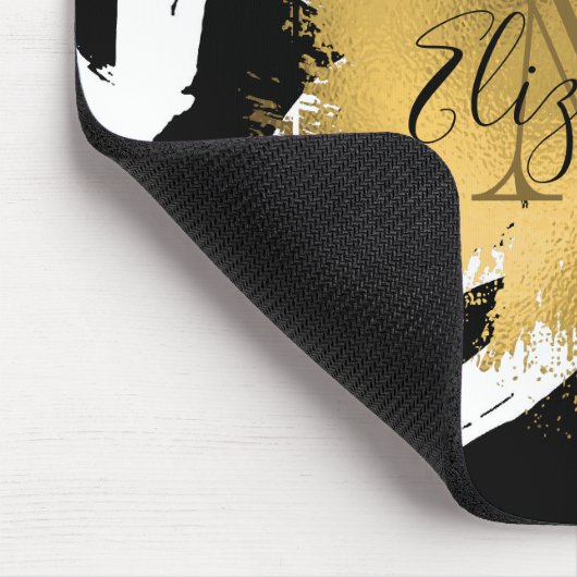 Harten Pattern en Golden Folie Muismat (Hoek)