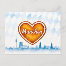 Harten peperkoek in aquarel stijl en silhouet