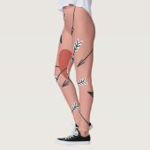 Harten pijlen met de hand gemaakt. leggings (Links)